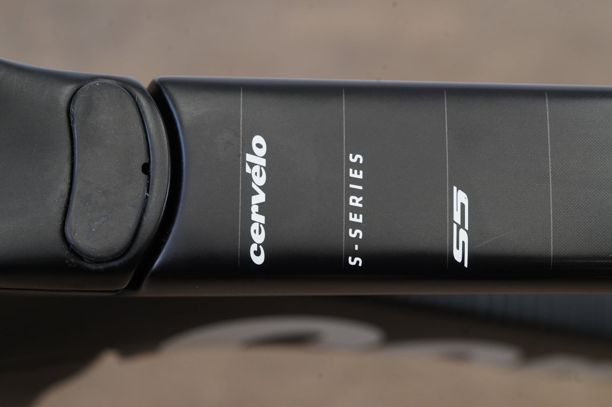 2019 54cm Cervelo S5 Carbon Aero Disc Brake Road Frameset + Cockpit