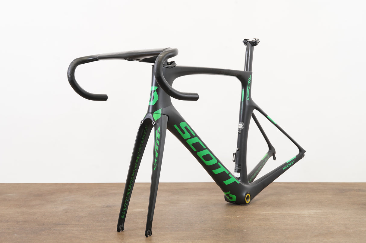 M (54cm) Scott Foil Team Di2 Carbon Aero Rim Brake Road Frameset + Cockpit
