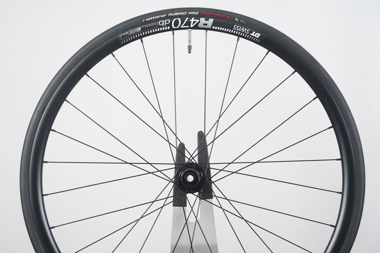 DT Swiss R470 Alloy Tubeless Clincher Disc Brake Wheelset Shimano/SRAM 11 Speed