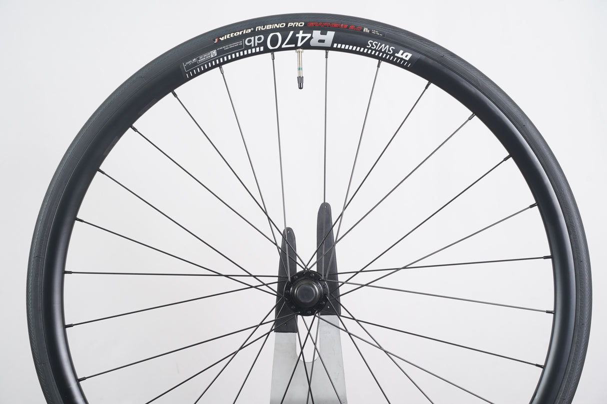 DT Swiss R470 Alloy Tubeless Clincher Disc Brake Wheelset Shimano/SRAM 11 Speed