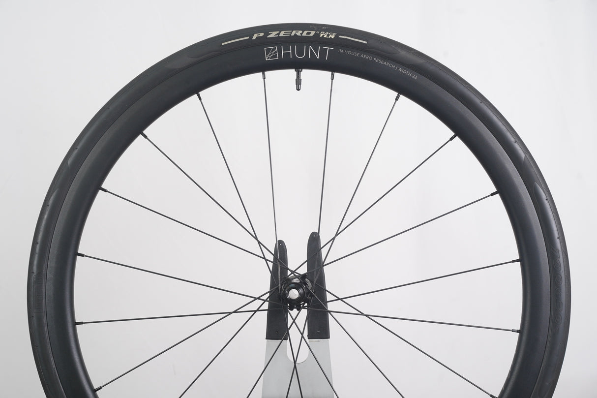 Hunt 34 Aero Wide Alloy Tubeless Clincher Disc Brake Wheelset 11 Speed