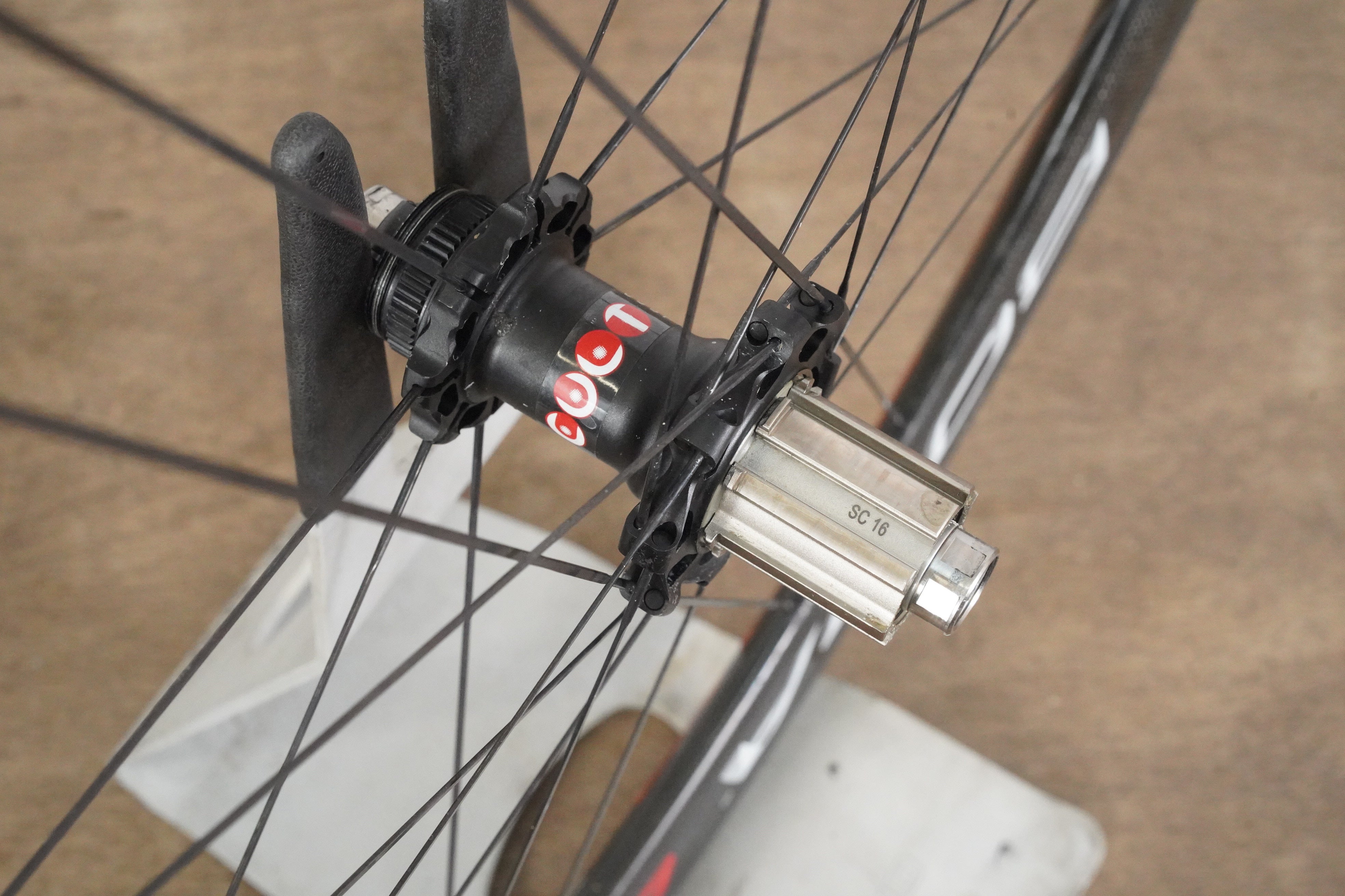 REAR Campagnolo Bora One 35 Carbon Tubular Disc Brake Wheel 11