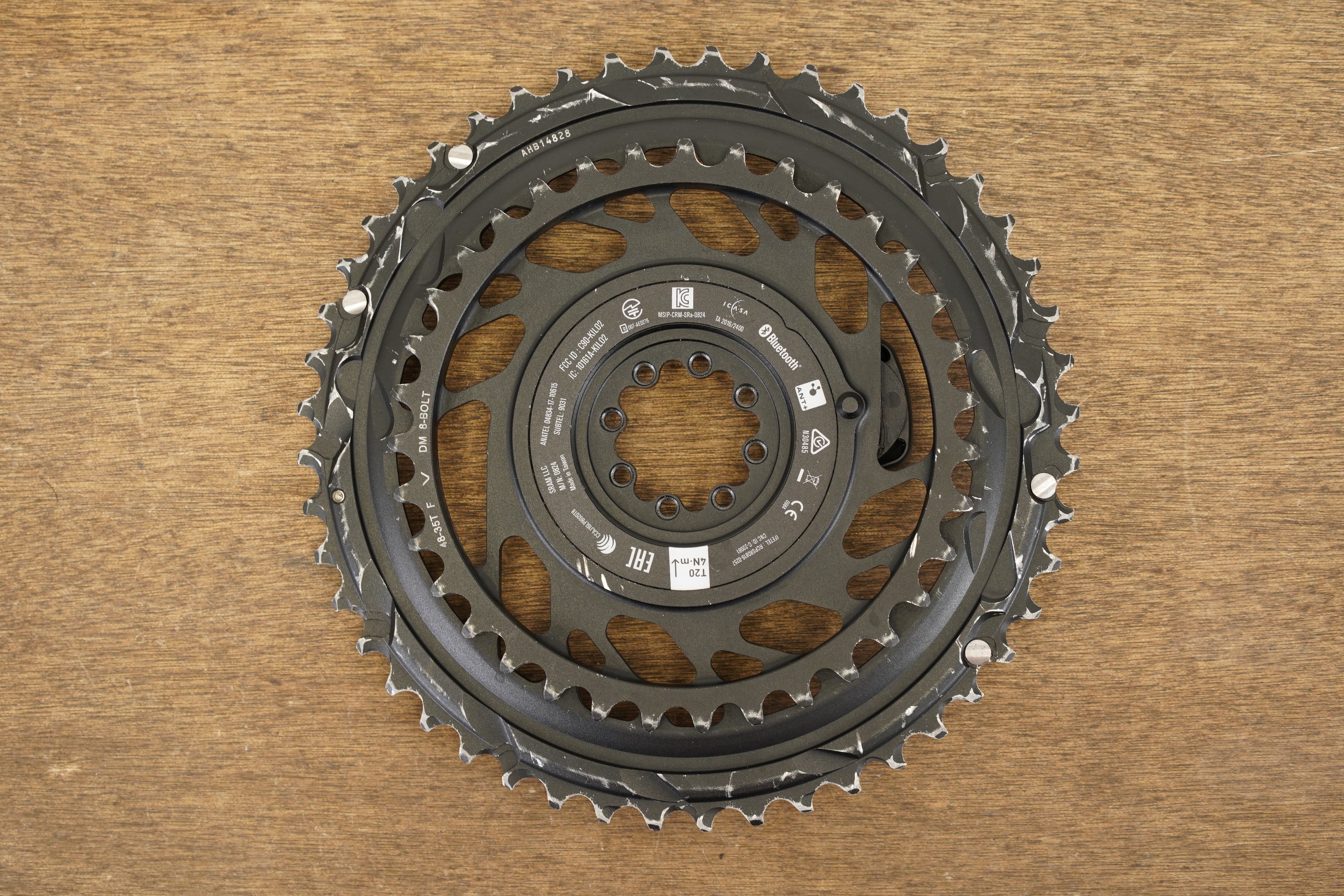 48/35T SRAM Red AXS D1 12 Speed Quarq Power Meter Chainrings +