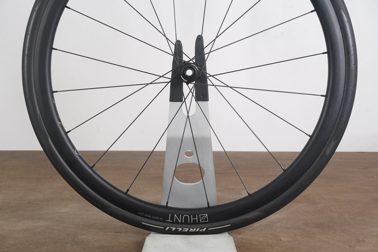 Hunt 34 Aero Wide Alloy Tubeless Clincher Disc Brake Wheelset 11 Speed