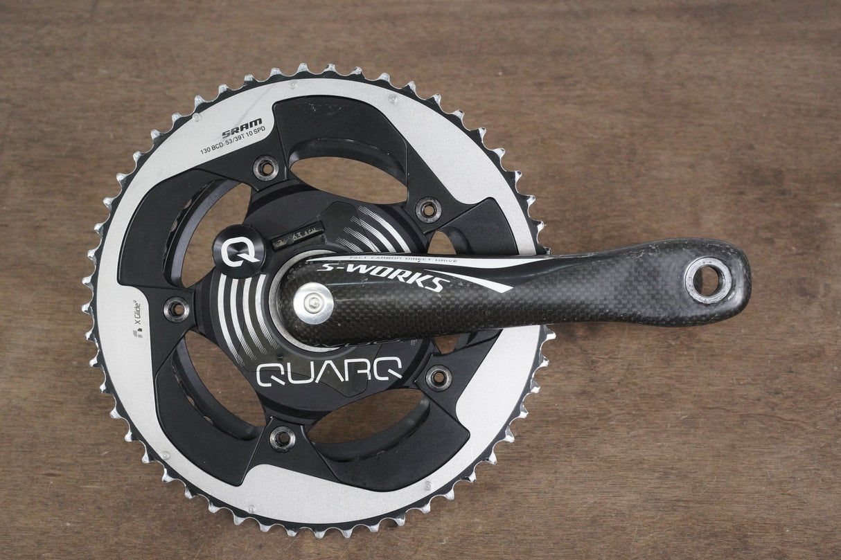 172.5mm 53/39T BB30 Specialized S-WORKS Quarq Power Meter Carbon Crankset
