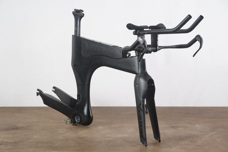S (Small) Ventum One Carbon Aero TT Triathlon Rim Brake Frameset + Handlebar