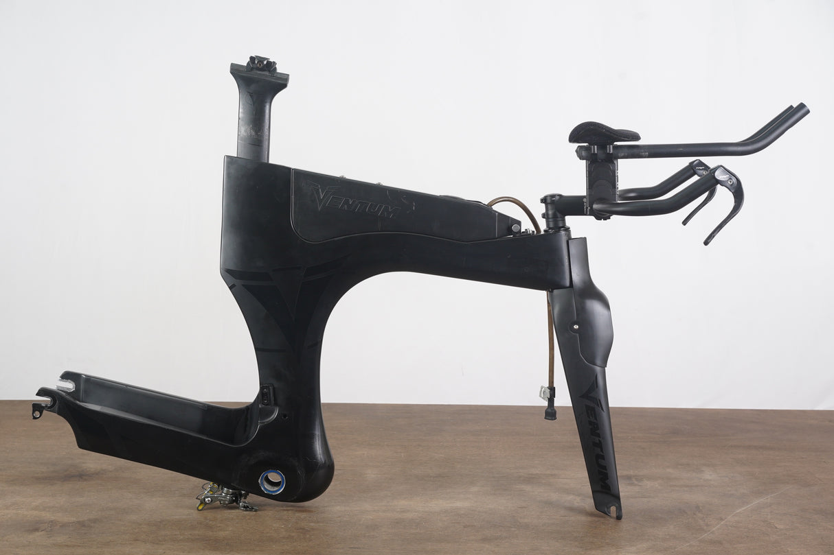 S (Small) Ventum One Carbon Aero TT Triathlon Rim Brake Frameset + Handlebar