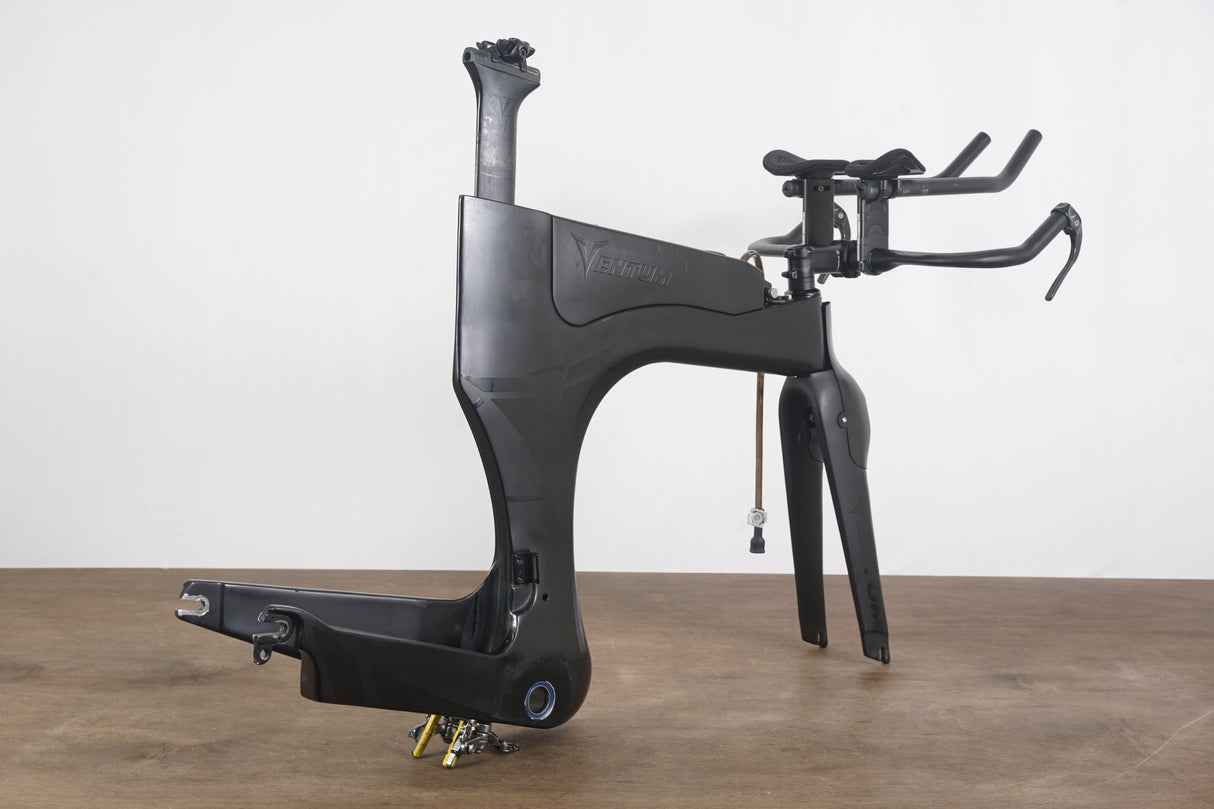 S (Small) Ventum One Carbon Aero TT Triathlon Rim Brake Frameset + Handlebar