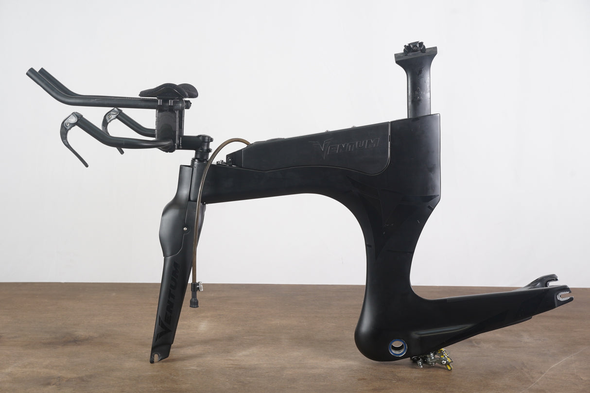 S (Small) Ventum One Carbon Aero TT Triathlon Rim Brake Frameset + Handlebar