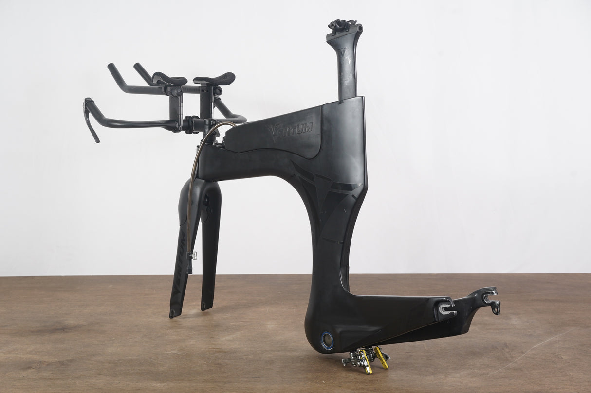 S (Small) Ventum One Carbon Aero TT Triathlon Rim Brake Frameset + Handlebar