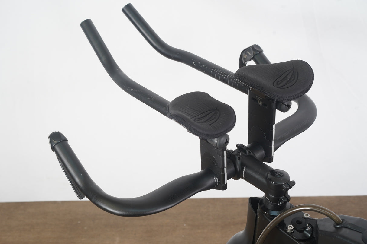 S (Small) Ventum One Carbon Aero TT Triathlon Rim Brake Frameset + Handlebar
