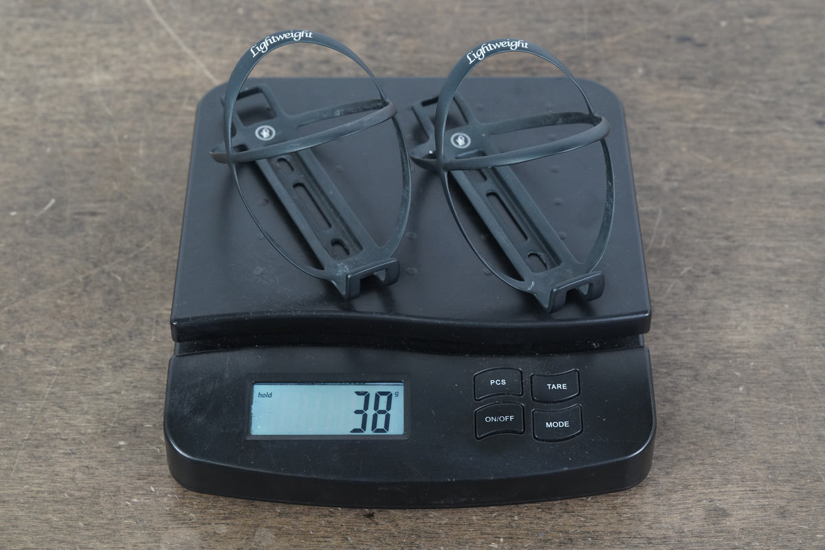 (2) Lightweight Edelhelfer Carbon Water Bottle Cages 38g