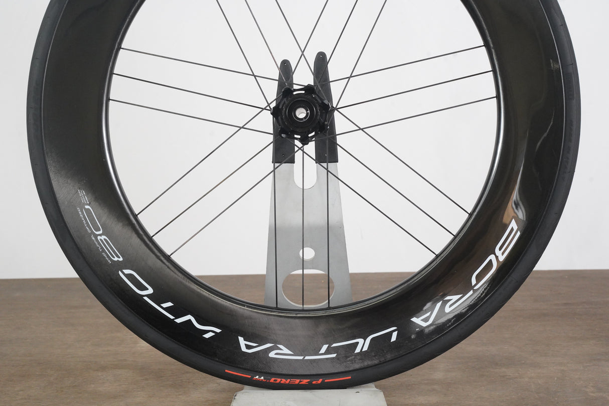 FRONT Campagnolo Bora Ultra WTO 80 Carbon Tubeless Clincher Disc Brake Wheel