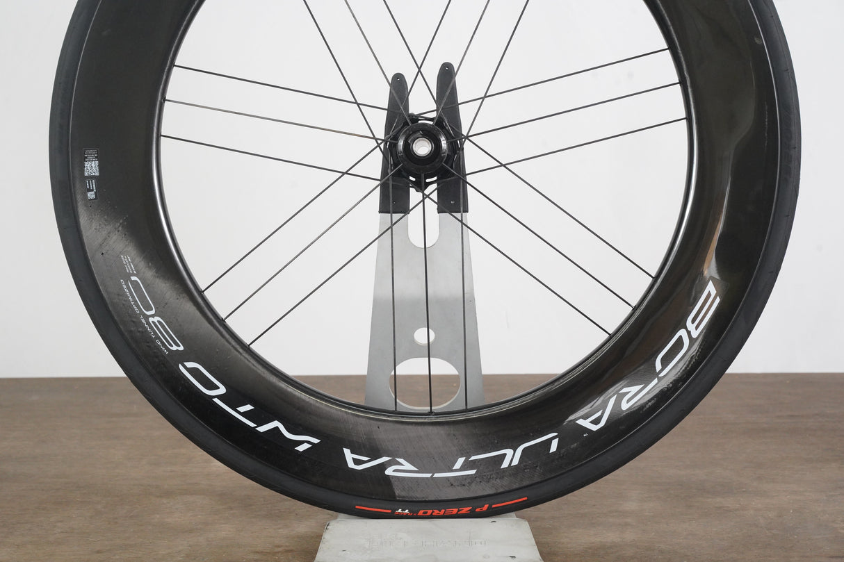 FRONT Campagnolo Bora Ultra WTO 80 Carbon Tubeless Clincher Disc Brake Wheel