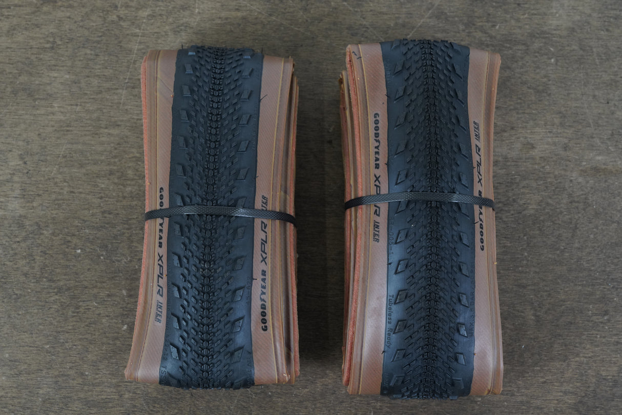 (2) NEW 700x45C 45mm Goodyear Zipp XPLR Tubeless Road Tires