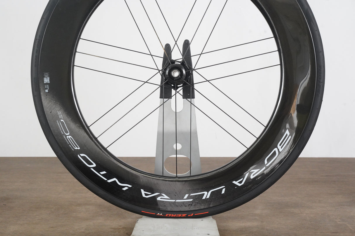 FRONT Campagnolo Bora Ultra WTO 80 Carbon Tubeless Clincher Disc Brake Wheel