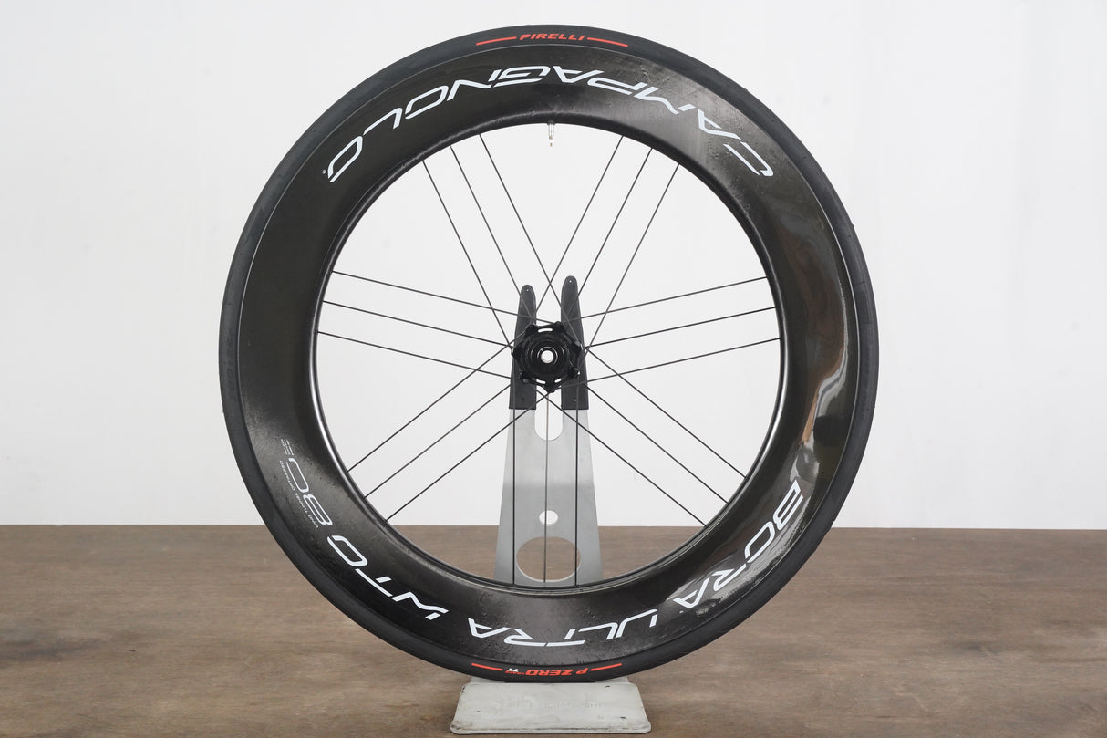 FRONT Campagnolo Bora Ultra WTO 80 Carbon Tubeless Clincher Disc Brake Wheel