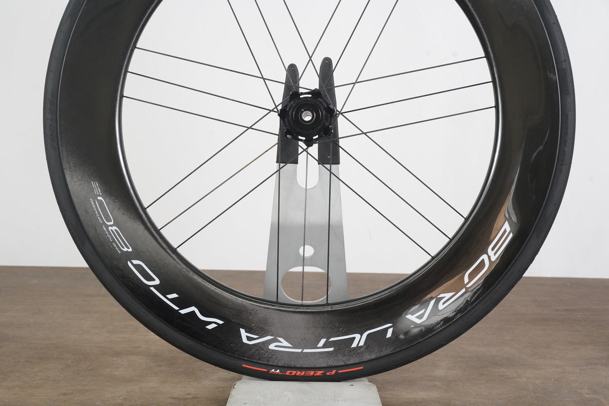 FRONT Campagnolo Bora Ultra WTO 80 Carbon Tubeless Clincher Disc Brake Wheel
