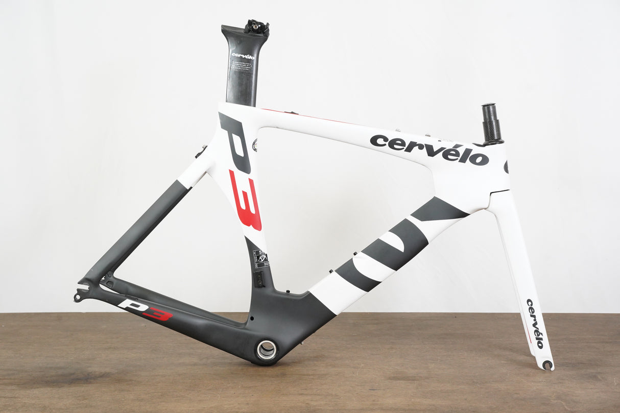 51cm Cervelo P3 Carbon Aero Rim Brake TT Triathlon Frameset