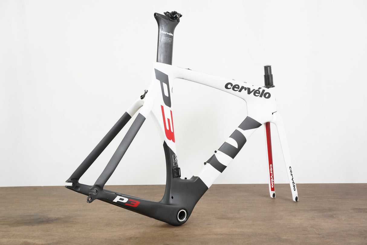 51cm Cervelo P3 Carbon Aero Rim Brake TT Triathlon Frameset