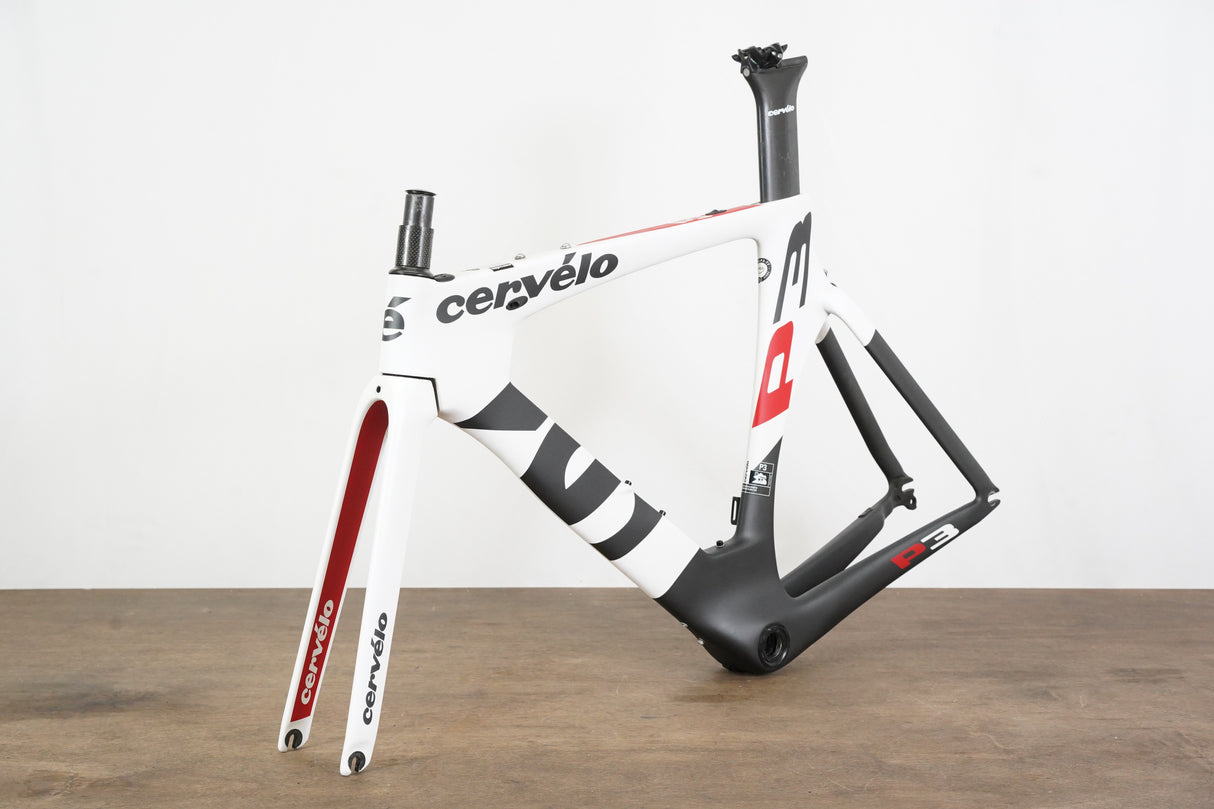 51cm Cervelo P3 Carbon Aero Rim Brake TT Triathlon Frameset