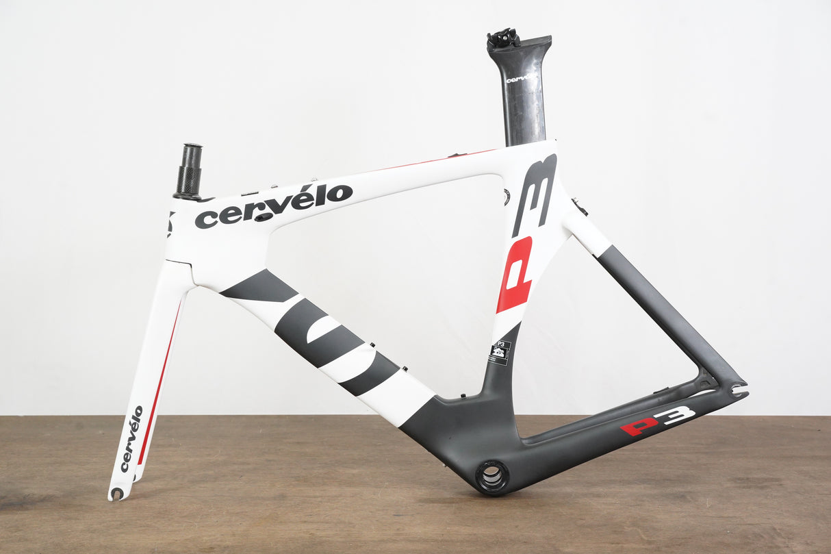 51cm Cervelo P3 Carbon Aero Rim Brake TT Triathlon Frameset