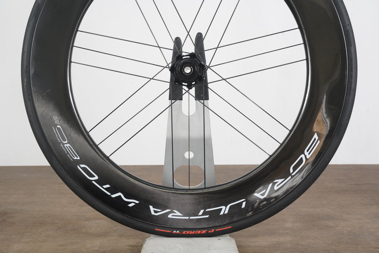 FRONT Campagnolo Bora Ultra WTO 80 Carbon Tubeless Clincher Disc Brake Wheel