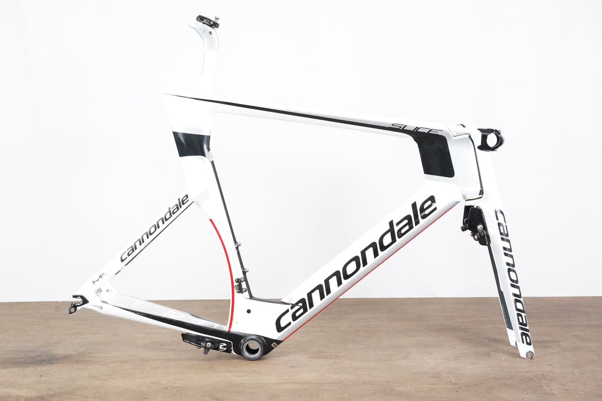 58cm Cannondale Slice RS Hi-Mod Carbon Rim Brake TT Triathlon Frameset HiMod