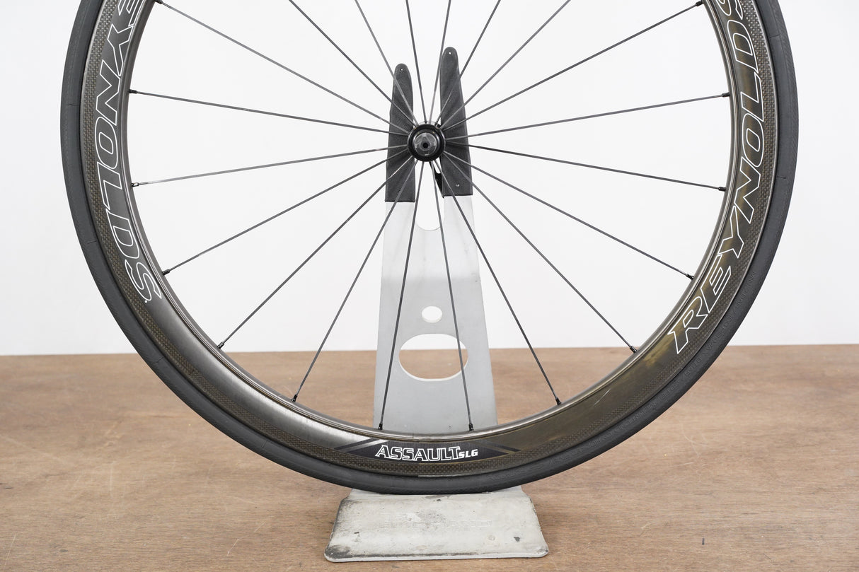 FRONT Reynolds Assault SLG Carbon Clincher Rim Brake Wheel