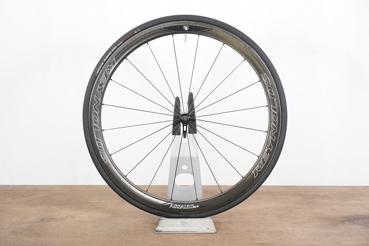 FRONT Reynolds Assault SLG Carbon Clincher Rim Brake Wheel