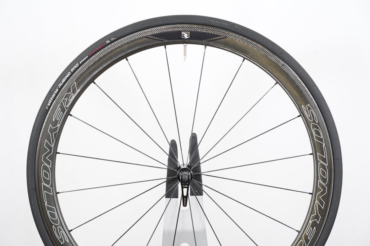 FRONT Reynolds Assault SLG Carbon Clincher Rim Brake Wheel