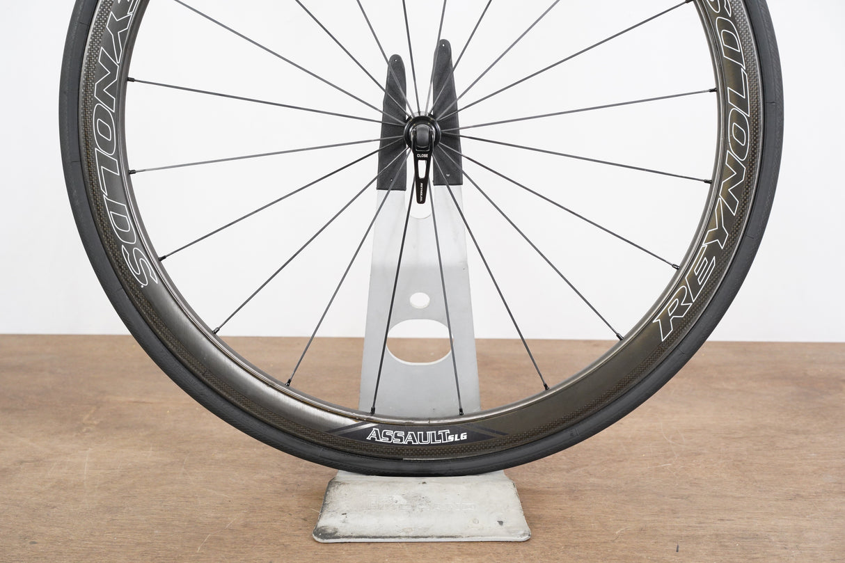 FRONT Reynolds Assault SLG Carbon Clincher Rim Brake Wheel