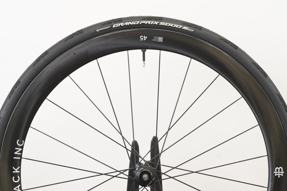 Black Inc. Fourty Five 45 Carbon Tubeless Clincher Disc Brake Wheelset 12 Speed