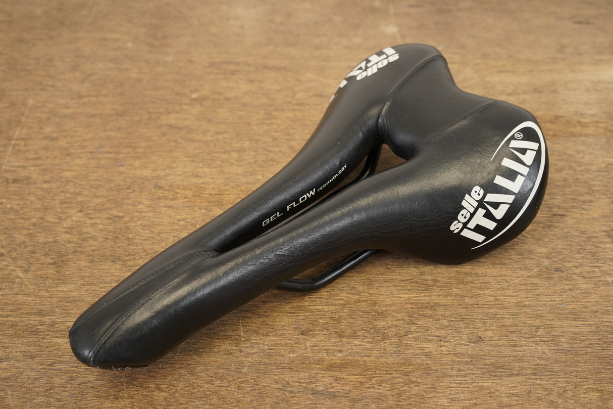 152mm Selle Italia Turbomatic Gel Flow Manganese Rail Road Saddle 310g