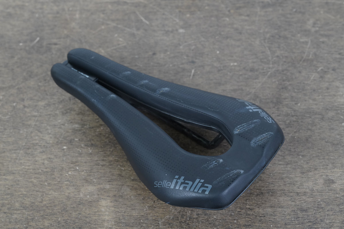 132mm Selle Italia Watt Superflow Kit Carbonio Carbon Rail TT Triathlon Saddle 195g