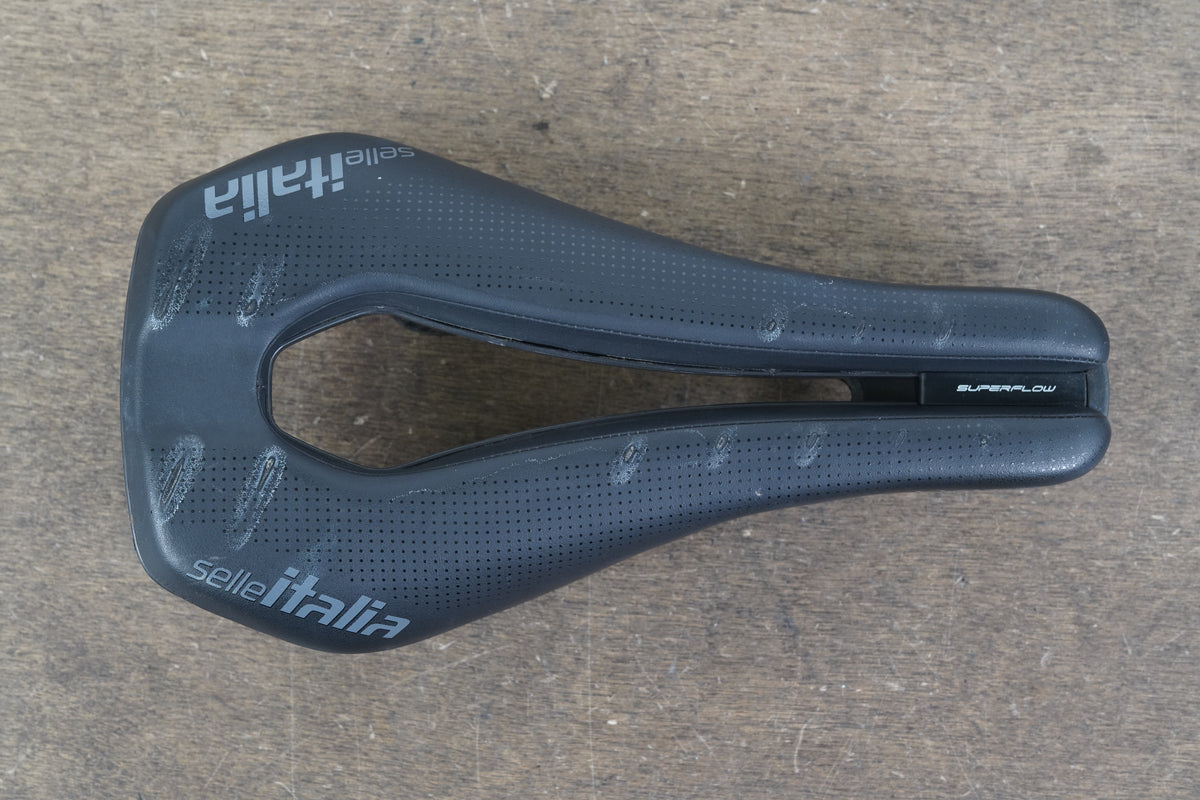 132mm Selle Italia Watt Superflow Kit Carbonio Carbon Rail TT Triathlon Saddle 195g