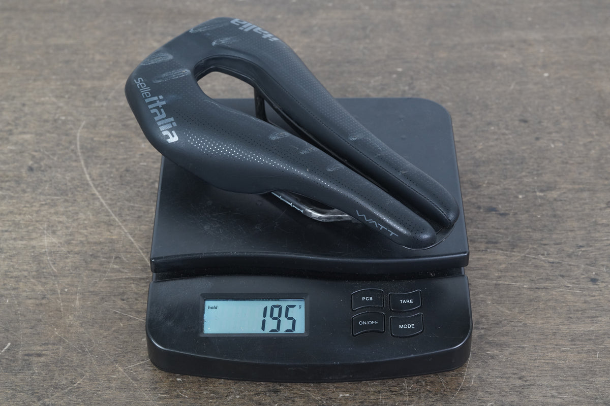 132mm Selle Italia Watt Superflow Kit Carbonio Carbon Rail TT Triathlon Saddle 195g