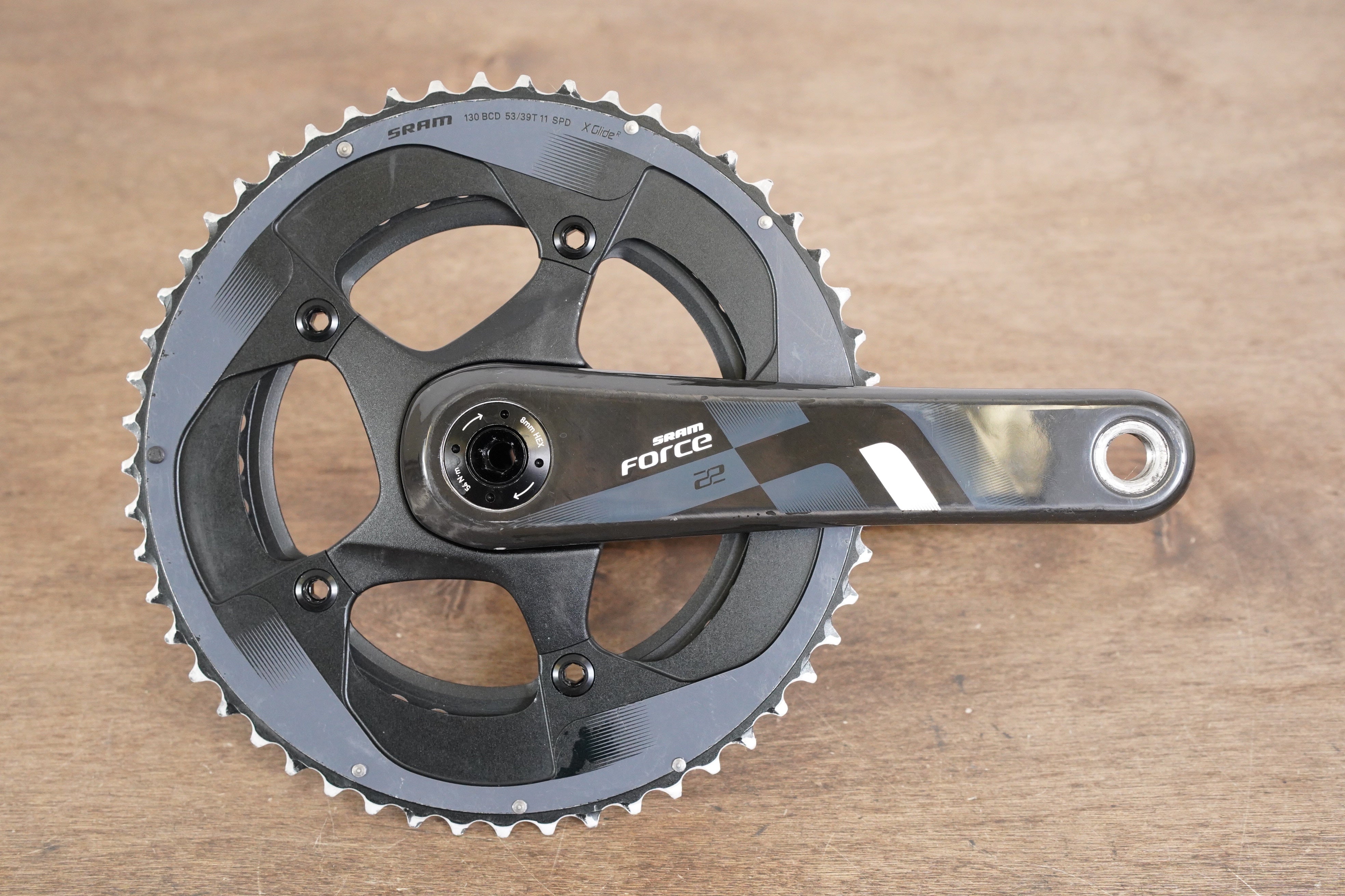 172.5mm 53 39T BB30 SRAM Force 22 11 Speed Road Crankset Elevate Cycling