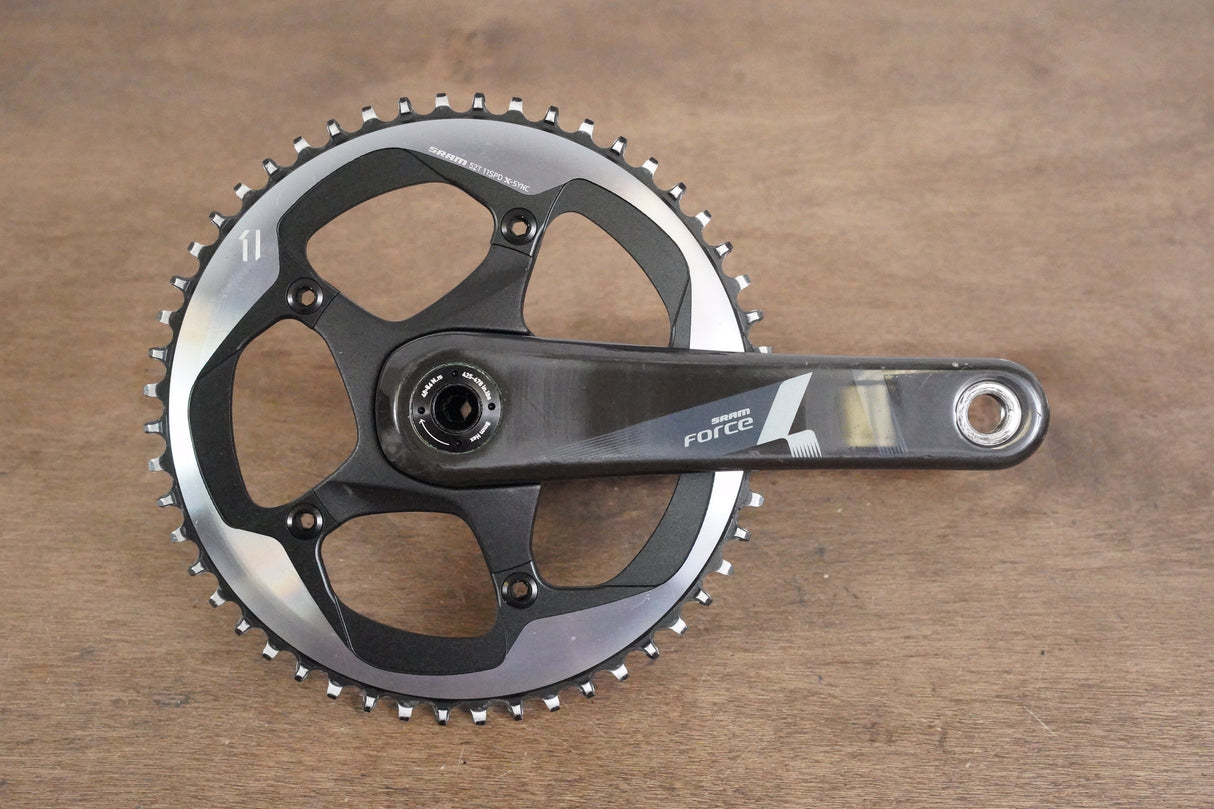 175mm 52T 1x BB30 SRAM Force 22 11 Speed Road Crankset