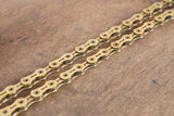 112L KMC X11SL Gold 11 Speed Road Chain >75% Life Remaining 112 Links