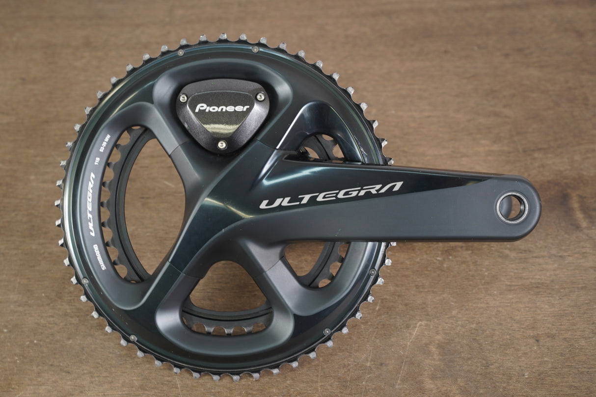 172.5mm 53/39T Shimano Ultegra FC-R8000 Pioneer Dual Sided Power Meter Crankset