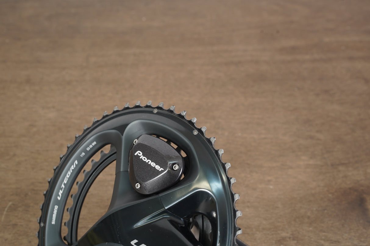 172.5mm 53/39T Shimano Ultegra FC-R8000 Pioneer Dual Sided Power Meter Crankset
