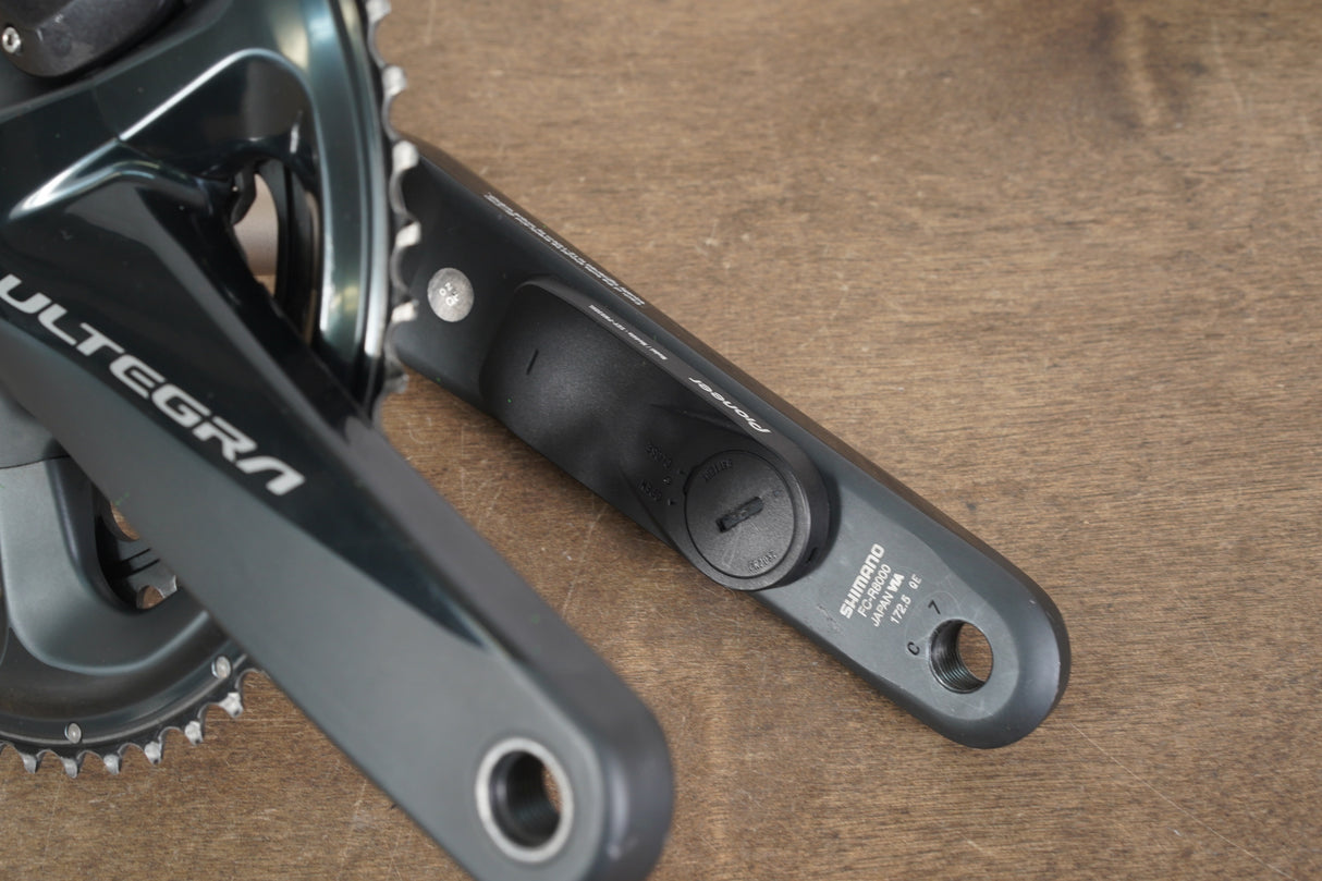 172.5mm 53/39T Shimano Ultegra FC-R8000 Pioneer Dual Sided Power Meter Crankset