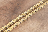 110L KMC X10 Gold 10 Speed Road Chain >75% Life Remaining 110 Links