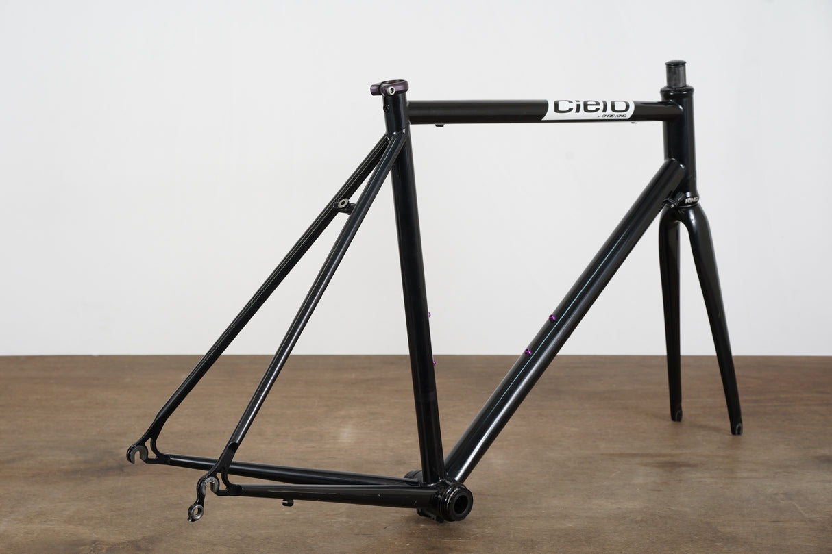56cm Chris King Cielo Steel Rim Brake Road Frameset