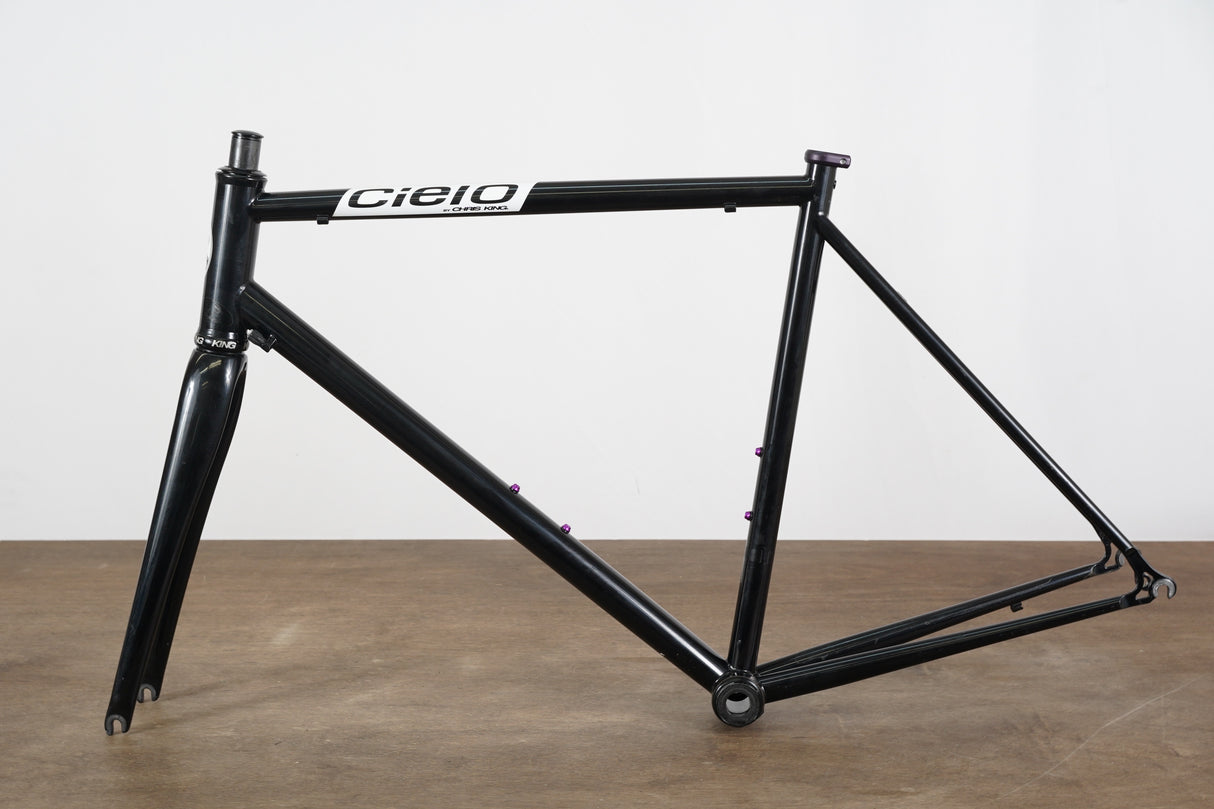 56cm Chris King Cielo Steel Rim Brake Road Frameset