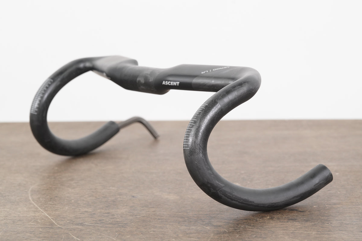 40cm Ascent Aeroo LR Carbon Aero Compact Road Handlebar 31.8mm