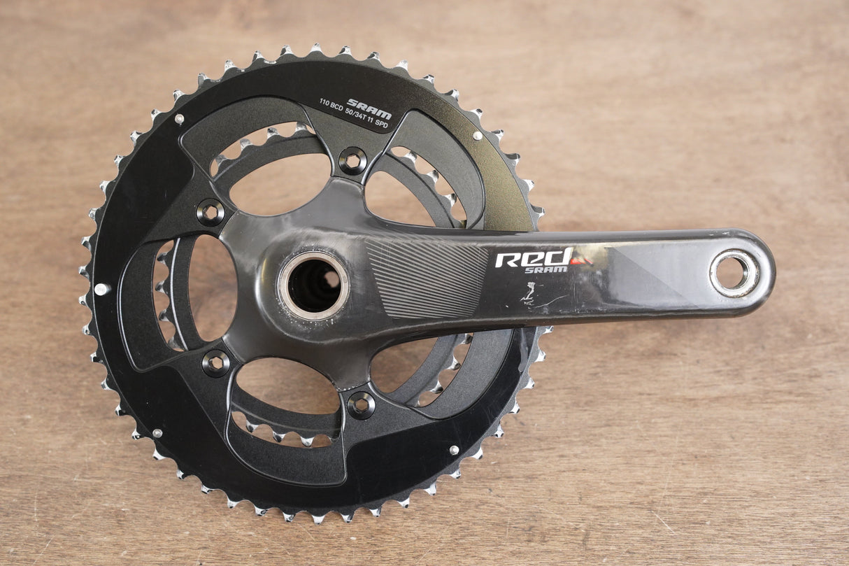 172.5mm 50/34T GXP SRAM Red 22 Carbon Crankset