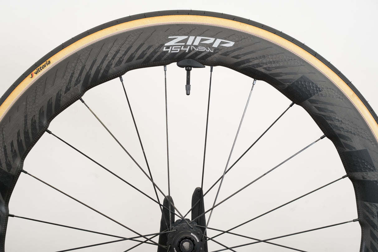 Zipp 454 NSW ZR1 Carbon Tubeless Clincher Disc Brake Wheelset 11 speed