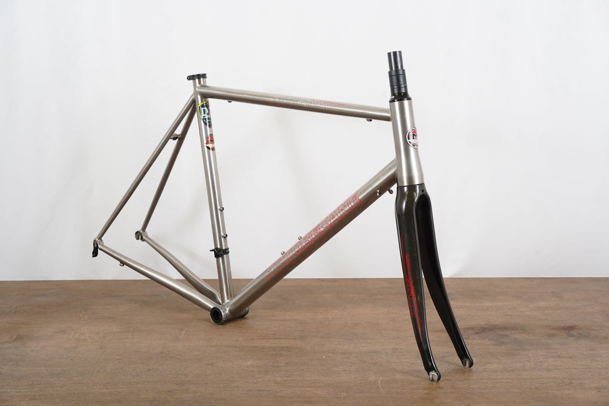 56cm Motobecane Le Champion Titanium Rim Brake Road Frameset